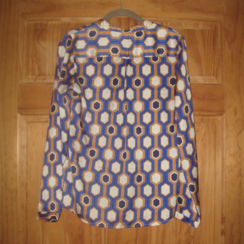 The Limited Geometric Patterned Button Down Blouse - Picture 2 of 2